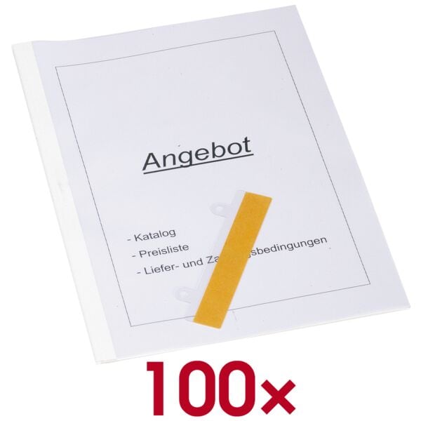 100 thermische bindmappen tot 60 bladen, klasseerbaar
