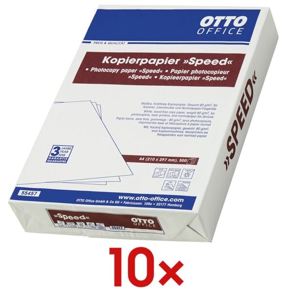 Kopieerpapier A4 »Speed« 80g 10x 500 bladen