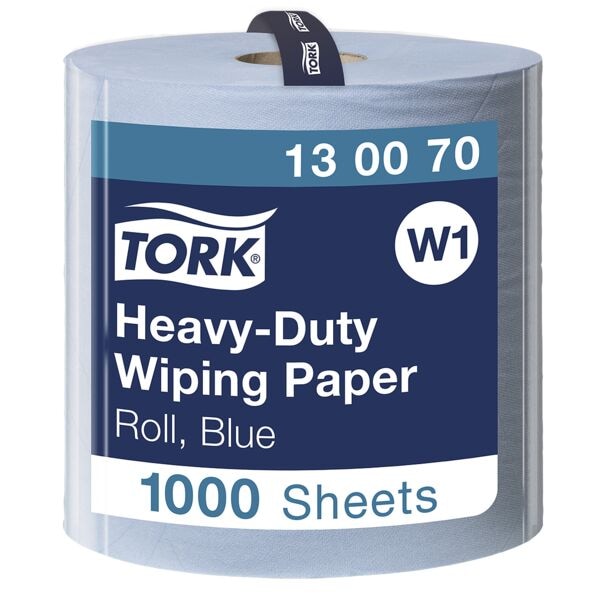 Premium industrieel-poetspapier blauw 2-laags 37x34 cm (1x 1000 doekjes)