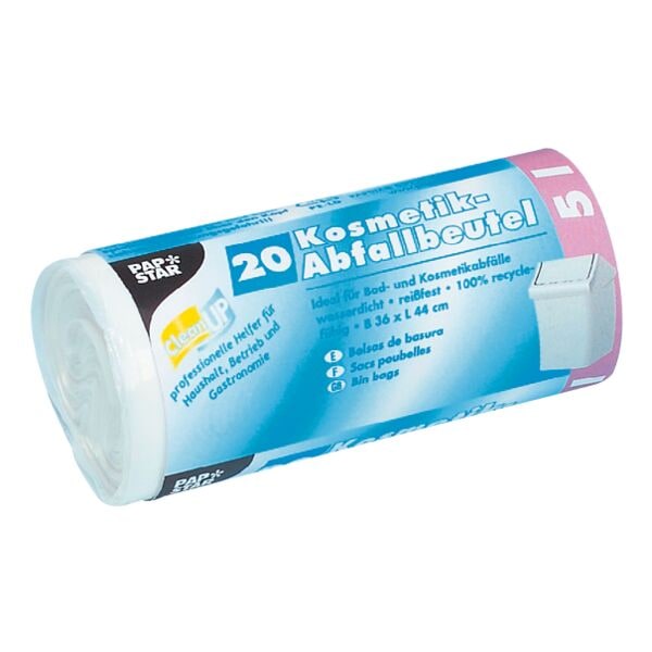 20 afvalzakken 5 l wit