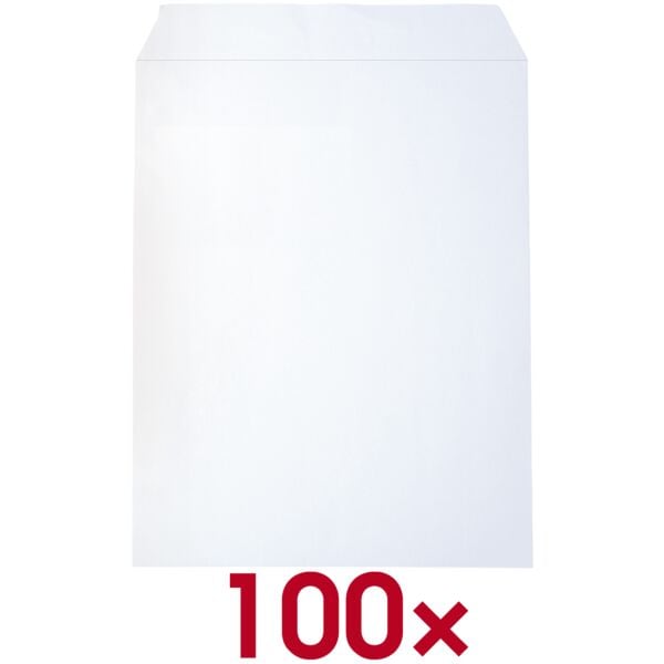 100 zak-enveloppen B4 zonder venster