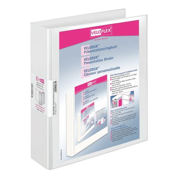 Presentatieringmap »Velodur&reg; 41411« 4 ringen, A4, rugbreedte 60 mm