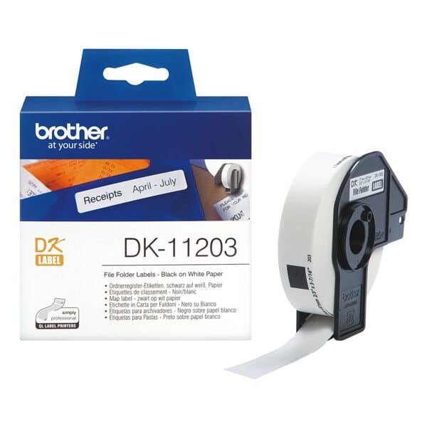 Rugetiketten voor ordner »DK-11203«