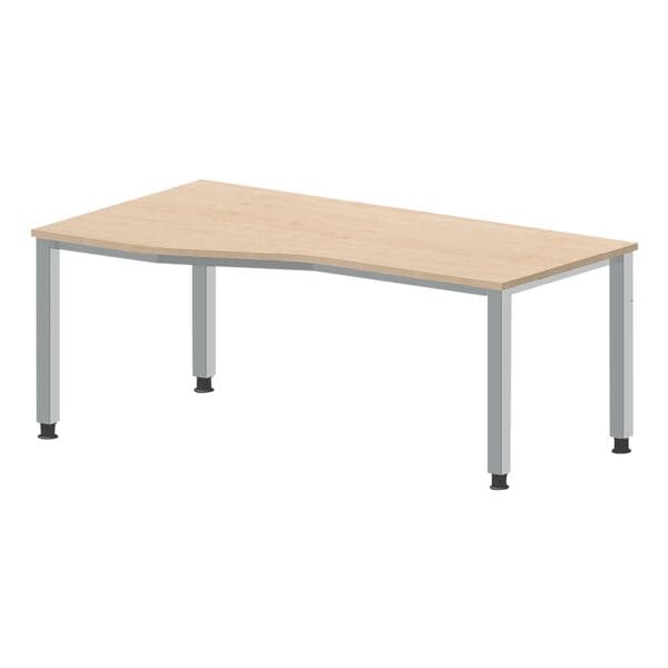 Bureau, vrije vorm »Q-Line« 180 cm