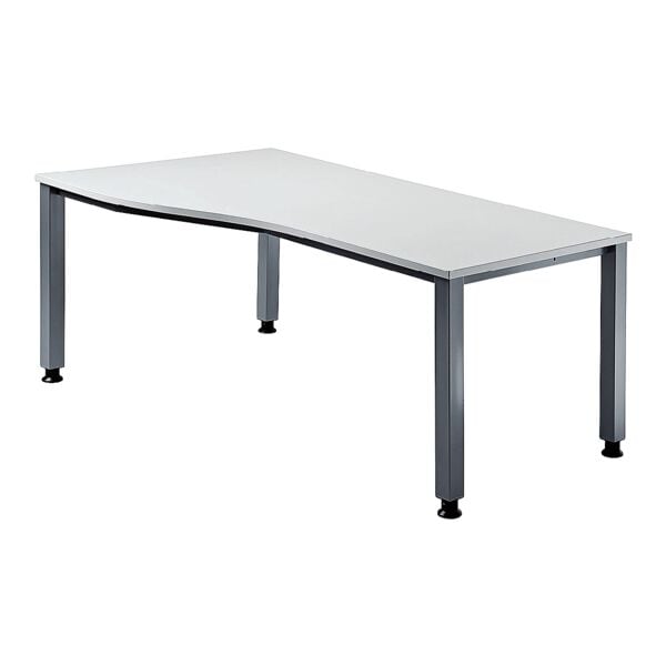 Bureau, vrije vorm »Q-Line« 180 cm