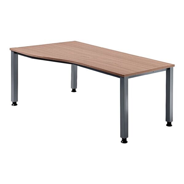 Bureau, vrije vorm »Q-Line« 180 cm
