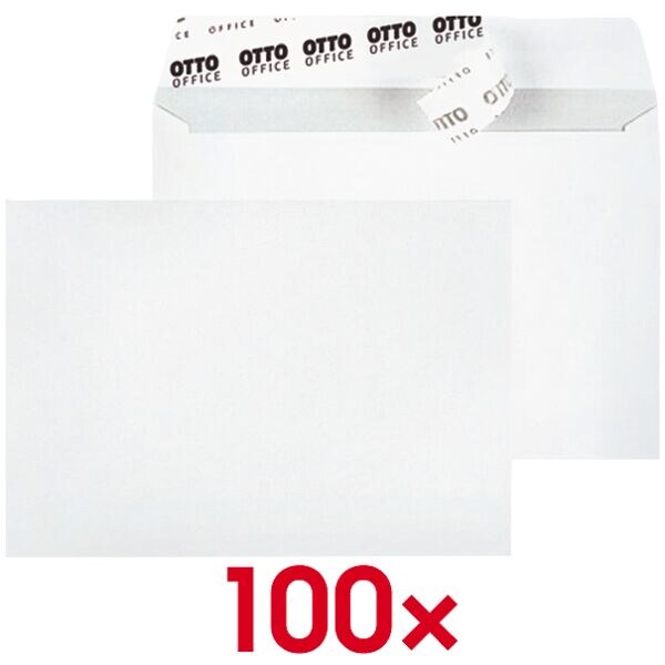 Enveloppen C6 zonder venster met kleefstrip - 100 stuks