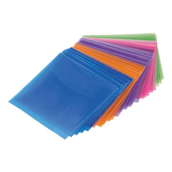 CD/DVD/Blu-ray-beschermhoesjes - 50 stuks (gekleurd)
