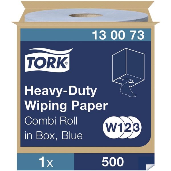 Industrieel-poetspapier blauw 2-laags 23,5 x 34 cm (1x500 doekjes)