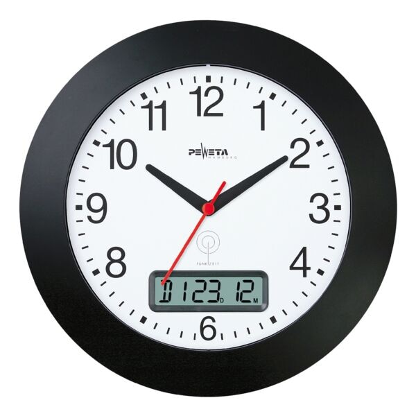 Radiogestuurde wandklok 51.170.312 Ø 30 cm