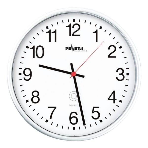 Radiogestuurde wandklok 51.130.311 Ø 30 cm