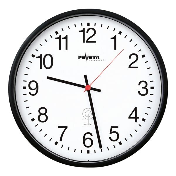 Radiogestuurde wandklok 51.130.312 Ø 30 cm