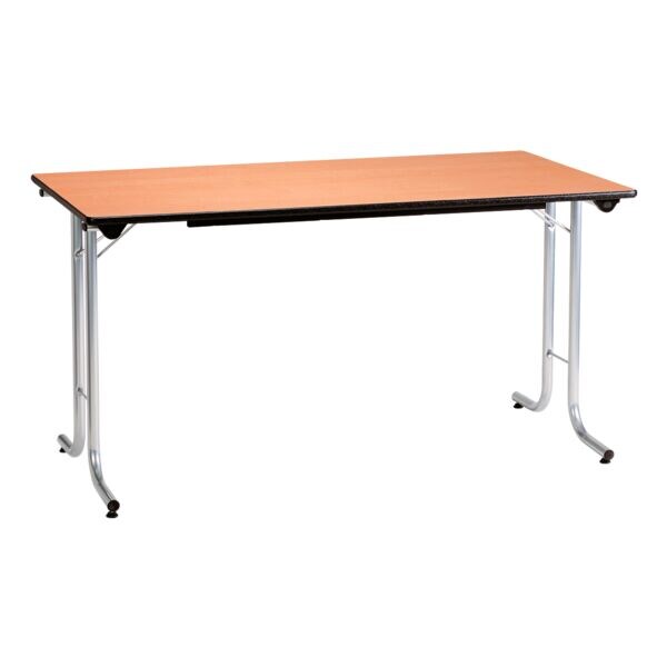 Klaptafel 160 cm onderstel alu kleur