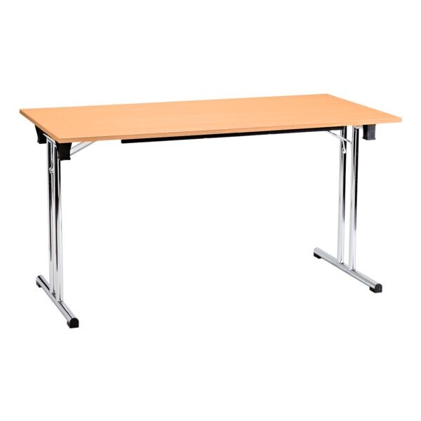 Klaptafel 160 cm onderstel chroomkleur