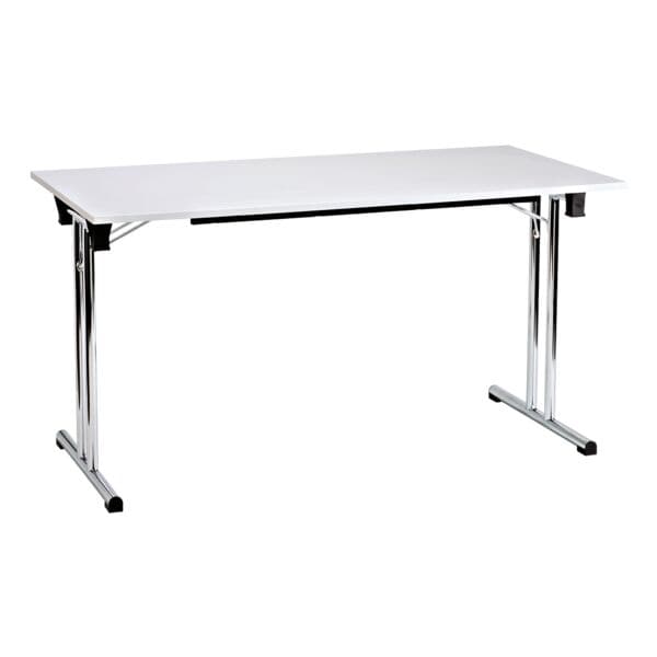 Klaptafel 160 cm onderstel chroomkleur
