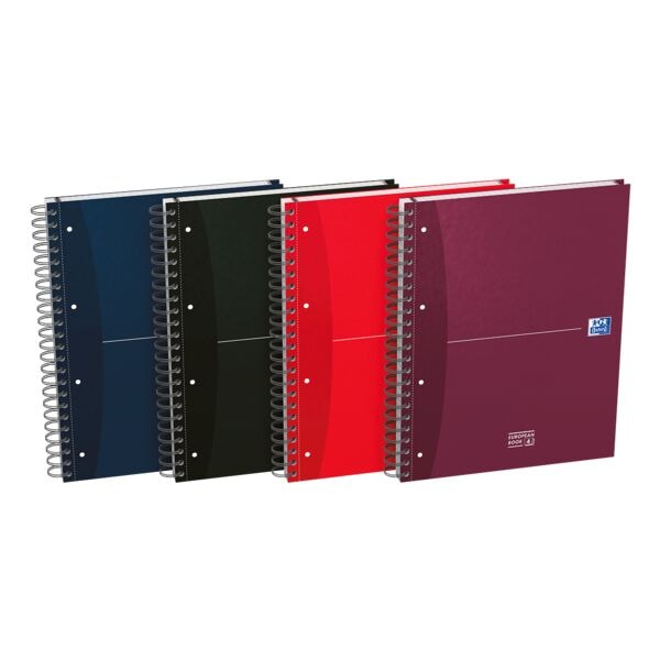 Collegeblok »European Book Essentials« A4+ gelinieerd, zijdeglad papier