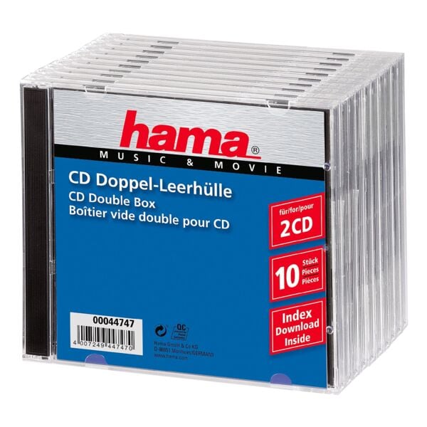 Cd-/dvd-/blu-ray-dubbele hoesje »Jewelcase«