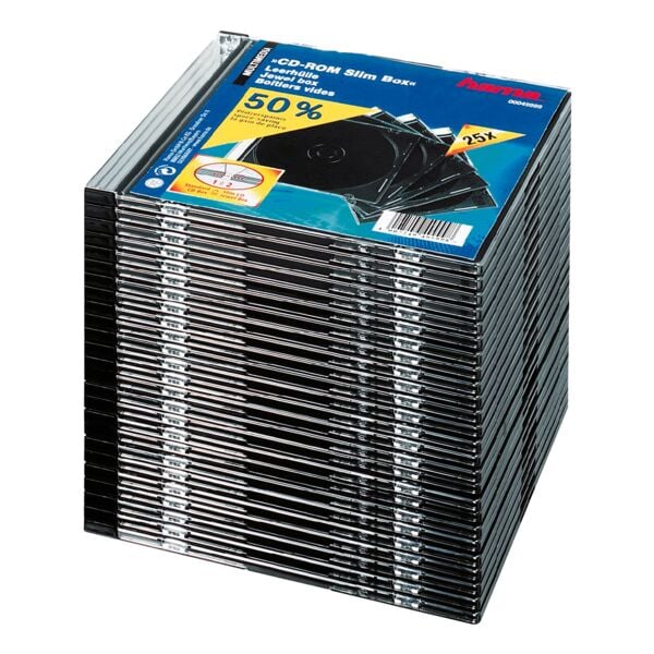 Cd-/dvd-/blu-ray-hoesjes »Slimline« - set van 25