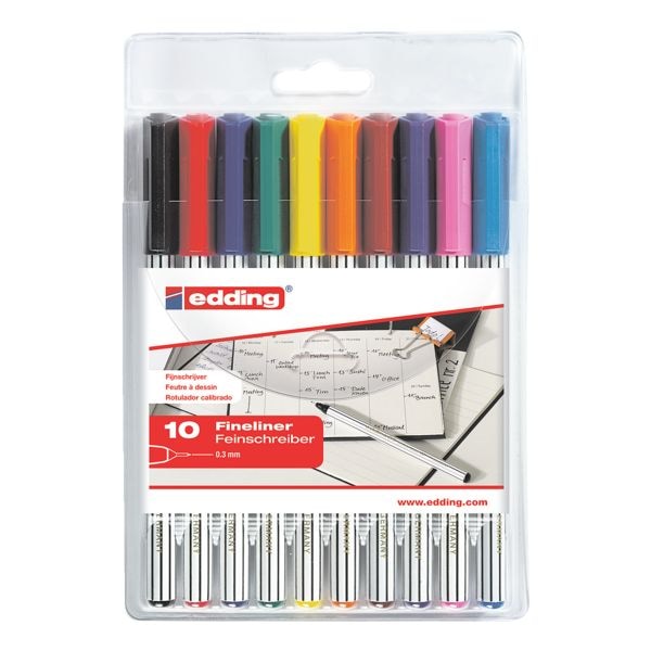 Pak van 10 fineliners »89EF«