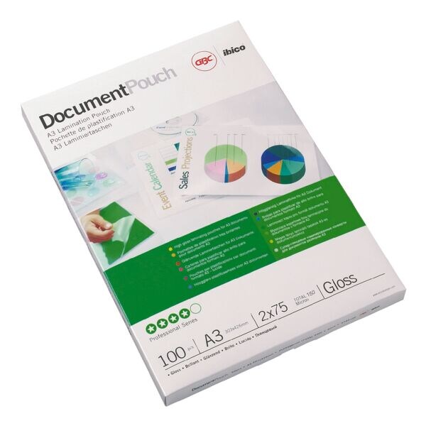Lamineerfolies Document Pouch A3 100 stuks 75 mic