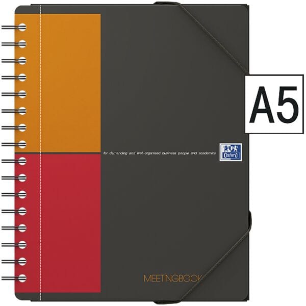 Business collegeblok »International meetingbook« A5 geruit, premium papier