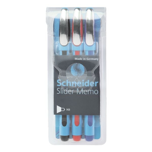 Pak van 3 balpennen »Slider memo« 150293