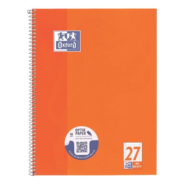 Collegeblok »School« liniatuur 27 A4+ gelinieerd, optik papier