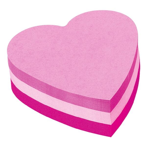 Blok herkleefbare notes »Hart« 70 x 70 mm
