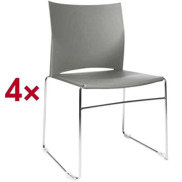 Set van 4 stapelstoelen »W-Chair«