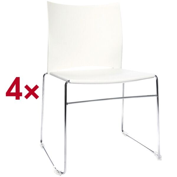 Set van 4 stapelstoelen »W-Chair«