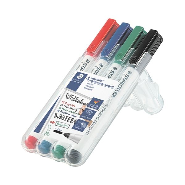 Set van 4 whiteboard-markers »Lumocolor« 4 kleuren