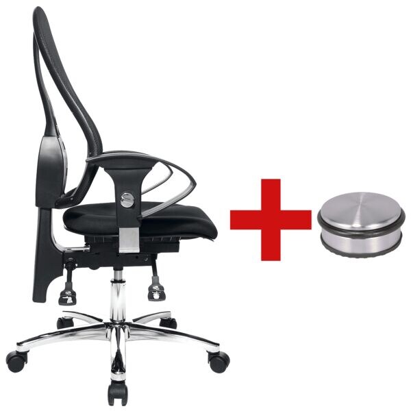 Bureaustoel »Sitness 15« met armleuningen incl. deurstopper »Disc«