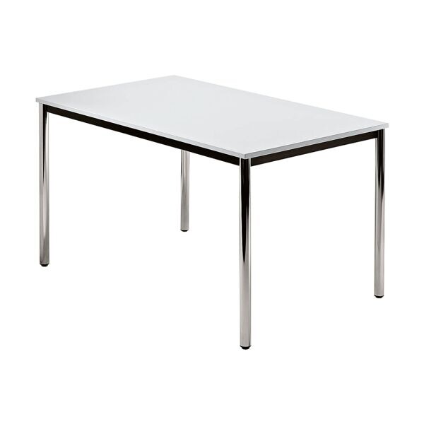 Vergadertafel DR12 »Barcelona« 120x80 cm rechthoek onderstel zilverkleur