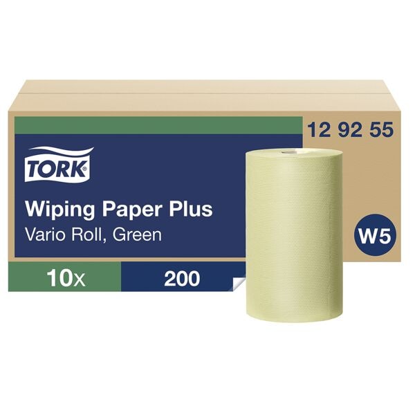 Industrieel-poetspapier groen 2-laags 23x28 cm (10x200 doekjes)