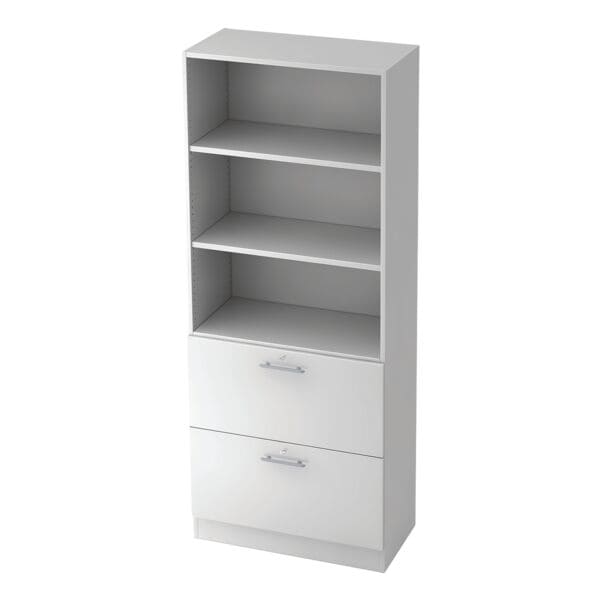 Multifunctionele open kast »Q-Line« 80 cm breed 2 lades
