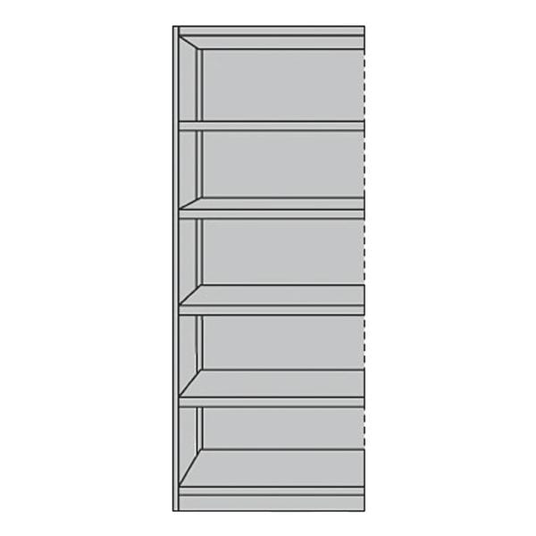 Open kastdeel »Office 6 OH« met achterwand 300 mm diep