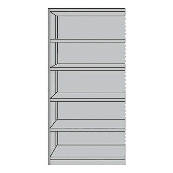 Open kastdeel »Office 6 OH« met achterwand (960x400 mm)
