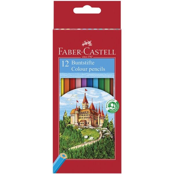 Pak met 12 kleurpotloden »Castle«