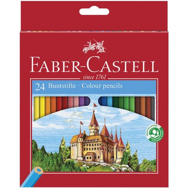 Pak met 24 kleurpotloden »Castle«