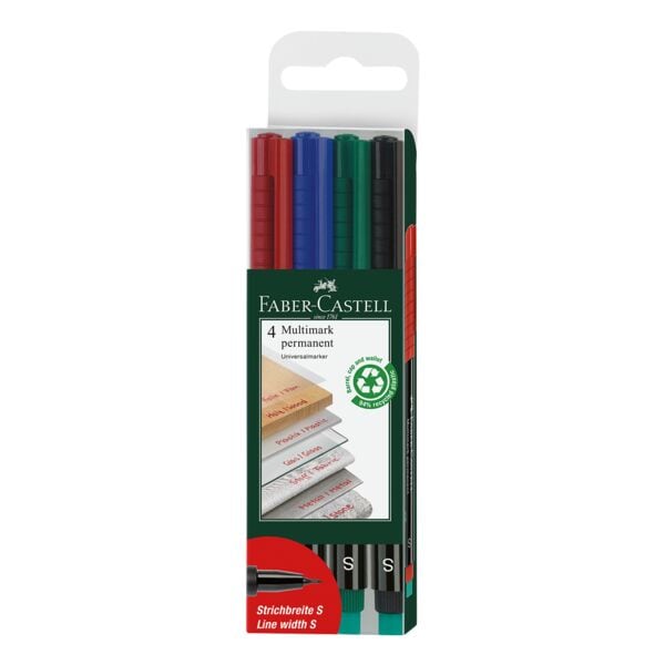 Pak van 4 permanent markers »Multimark 1523 S«