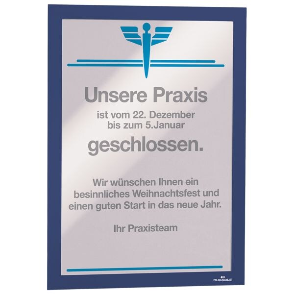 Infokader A4 »Duraframe 4872« zelfklevend met magnetische klep
