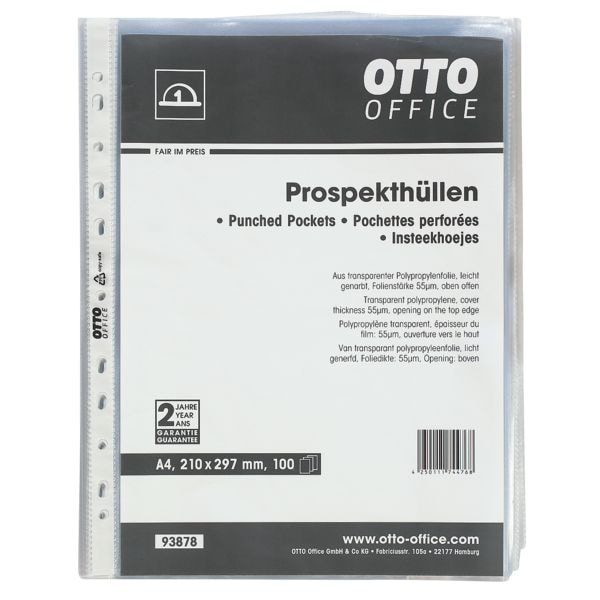 Insteekhoesjes A4 generfd - 100 stuks