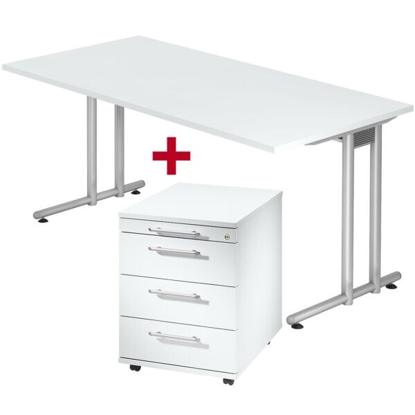 Meubelset »Flexiline II« 2-delig, bureau met L-onderstel