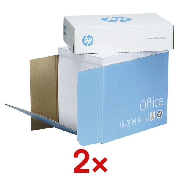 2 maxi-boxen à 2500 bladen multifunctioneel papier »HP Office« - 5000 bladen tot