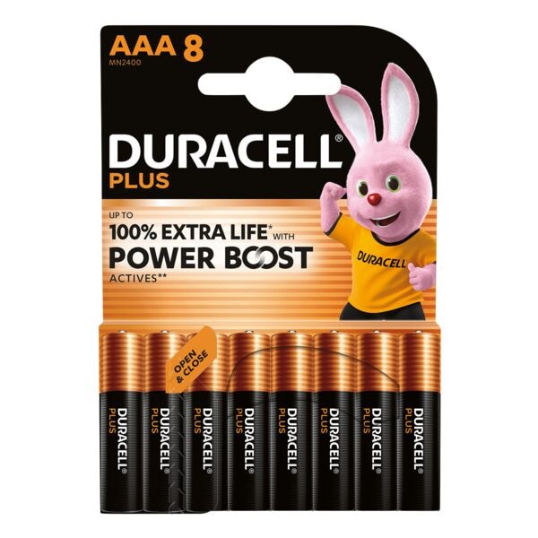 Pak van 8 batterijen »Plus« Micro / AAA / LR03