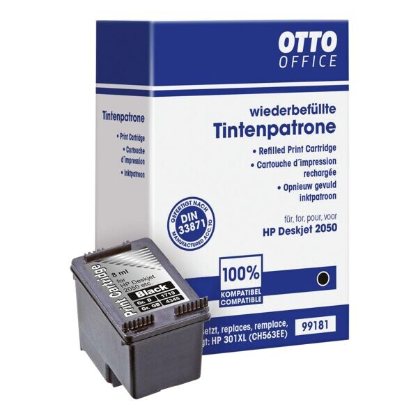 Inktpatroon vervangt HP »CH563EE« Nr. 301XL
