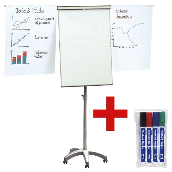 Flipchart »Mobil« incl. pak van 4 flipchart markers