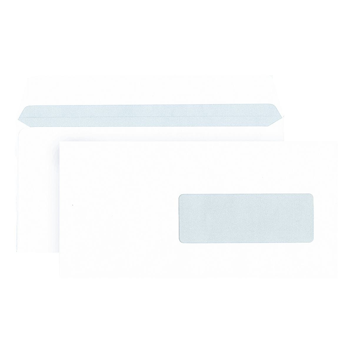 enveloppes Mailmedia, DL+ 80 g/m² avec fenêtre, fermeture à bande adhésive - 500 pièce(s)