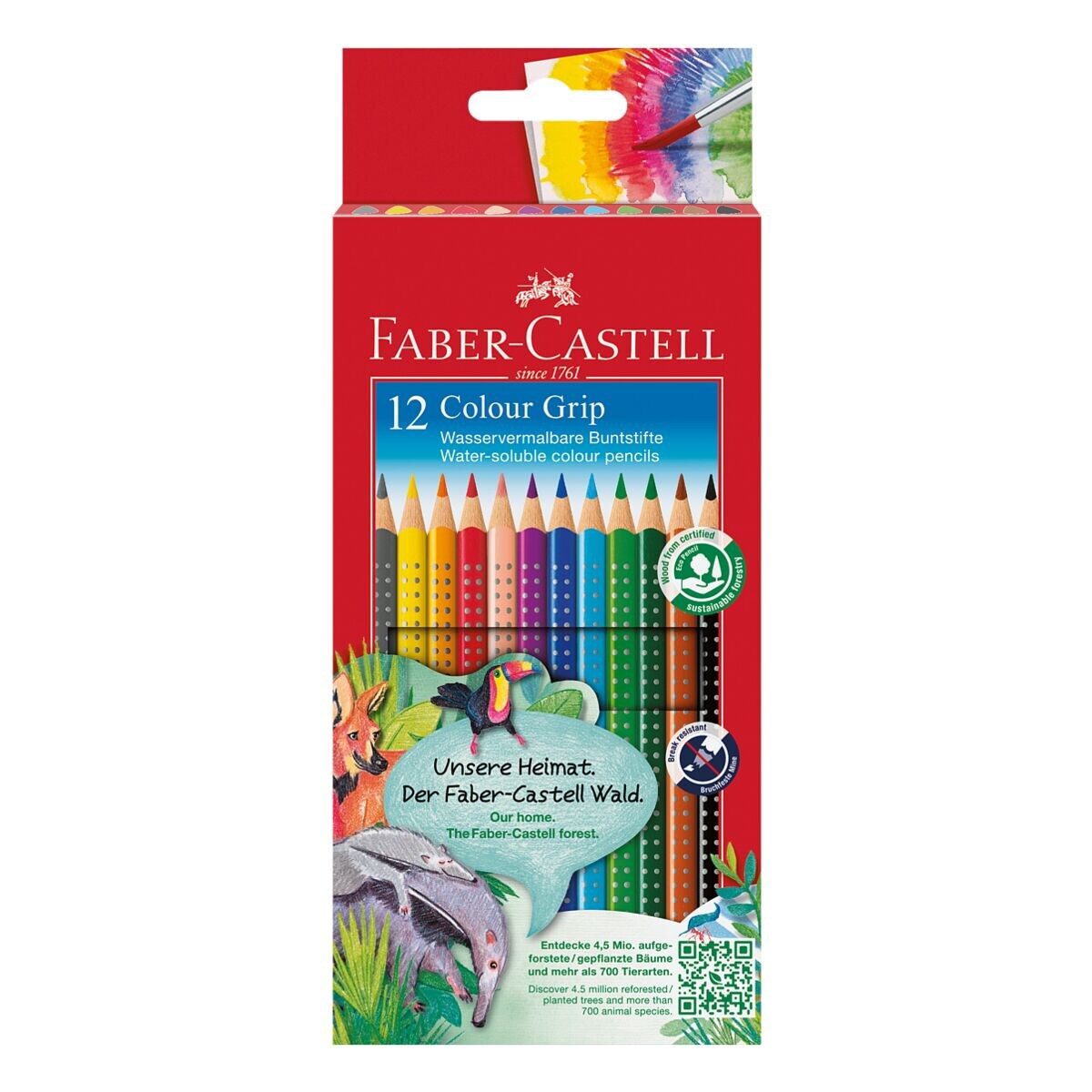 FaberCastell Paquet de 12 crayons de couleur « ColourGRIP » acheter