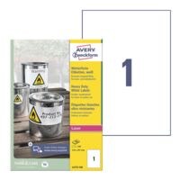 Avery Zweckform �tiquettes film r�sistantes aux intemp�ries 210 x 297 mm � L4775-100 �